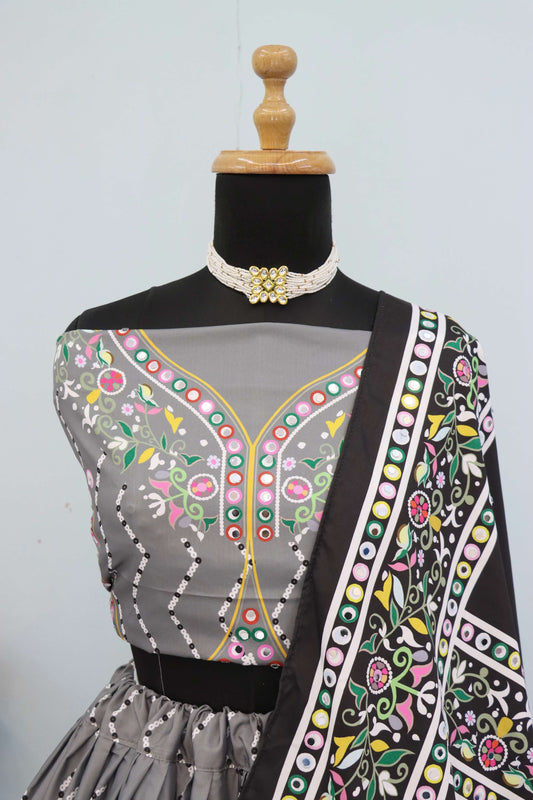 Festive Aura Printed Lehenga Choli