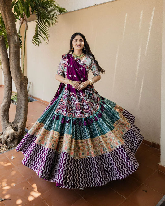 Royal Butter Silk Printed Lehenga Choli