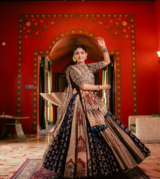 Ethnic Charm Butter Silk Lehenga Choli