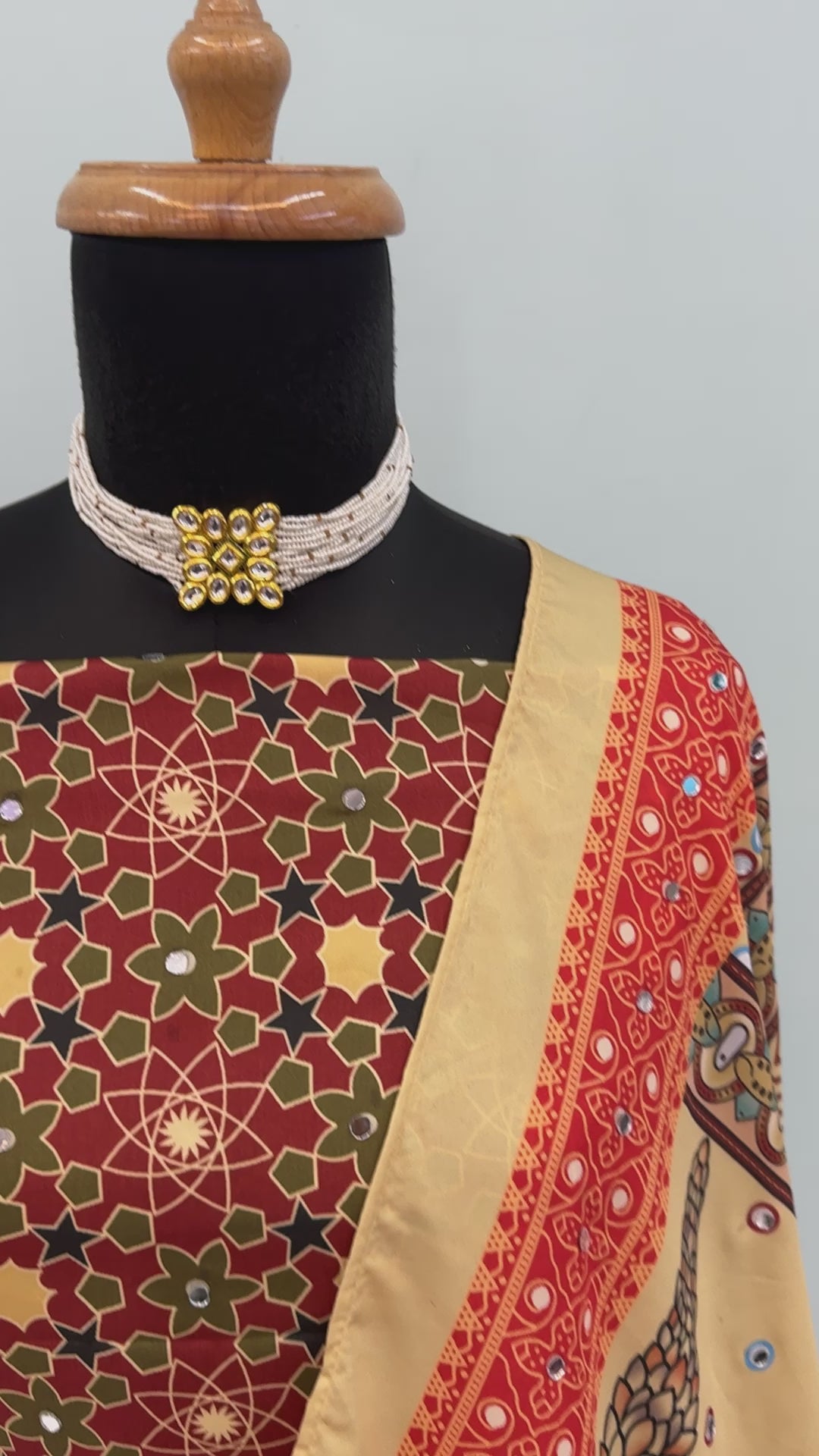 Designer Printed Butter Silk Lehenga Choli