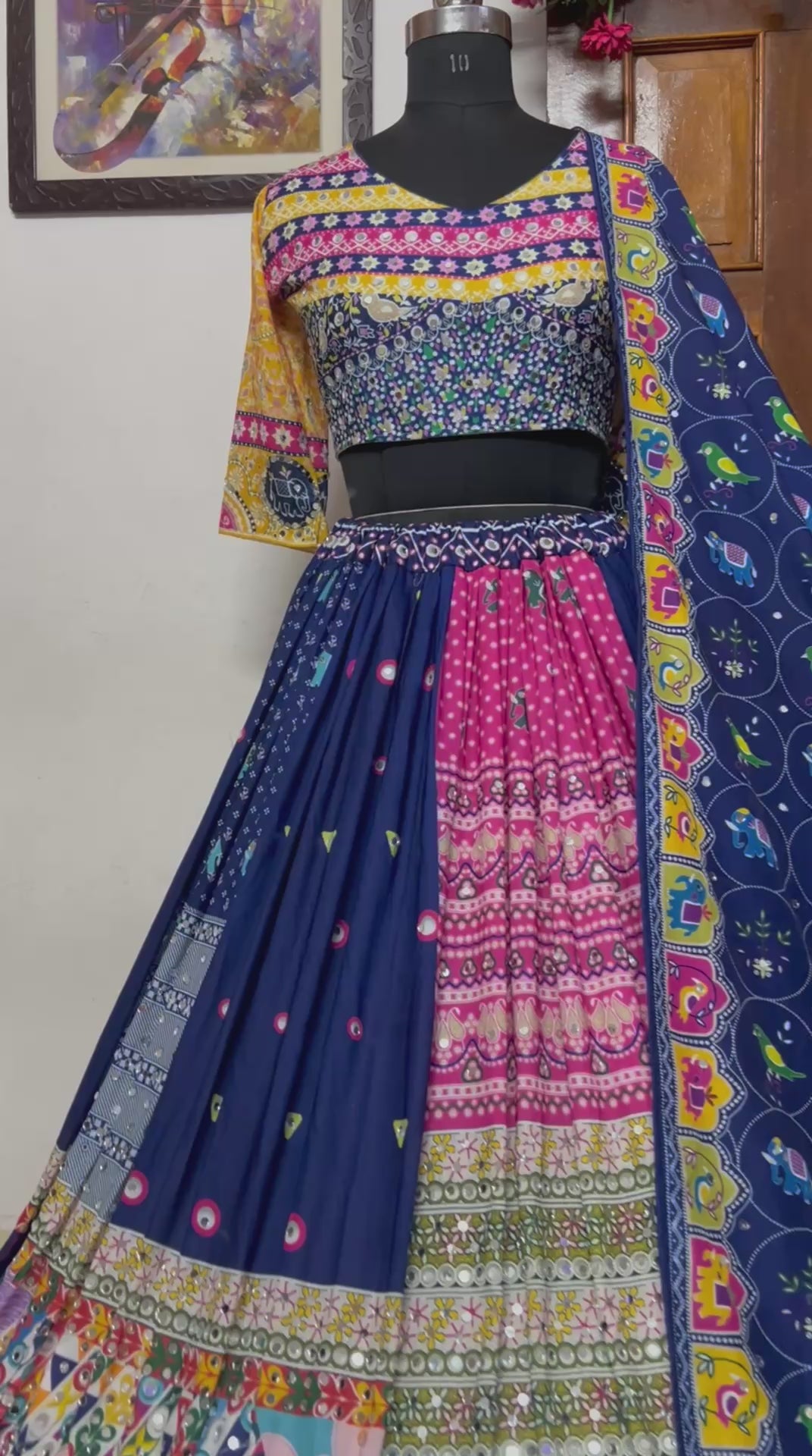 Regal Charm Multicolor Printed Lehenga Choli