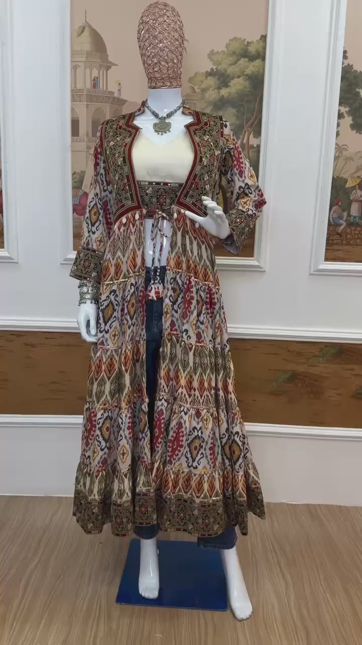 Heritage Cotton Embroidered Lehenga Set
