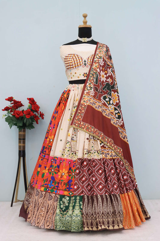 Heritage Blossom Designer Printed Lehenga Choli