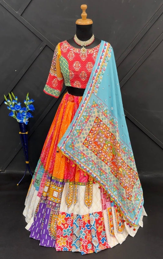 Rangoli Charm Traditional Printed Lehenga Choli