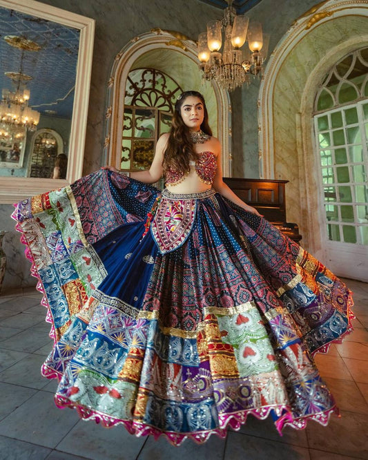 Vibrant Aura Multicolor Printed Lehenga Choli
