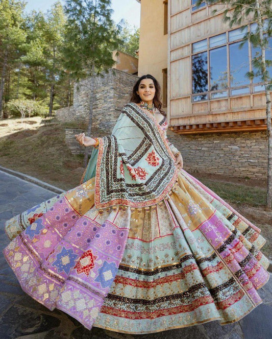 Pastel Elegance Printed Lehenga Choli