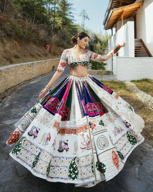 Royal Folk Art Printed Navratri Lehenga Choli