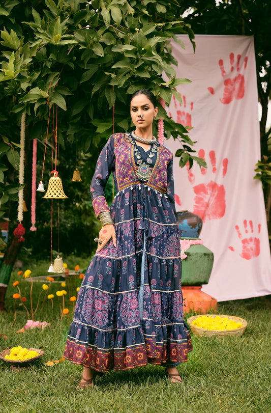 Heritage Cotton Embroidered Lehenga Set