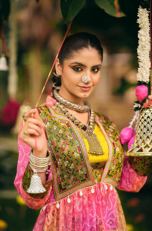 Heritage Cotton Embroidered Lehenga Set