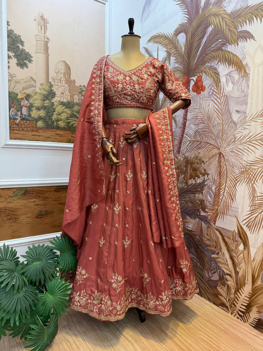 Noor Handcrafted Shimmer Lehenga