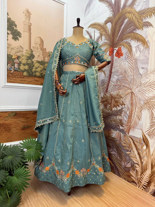 Noor Handcrafted Shimmer Lehenga