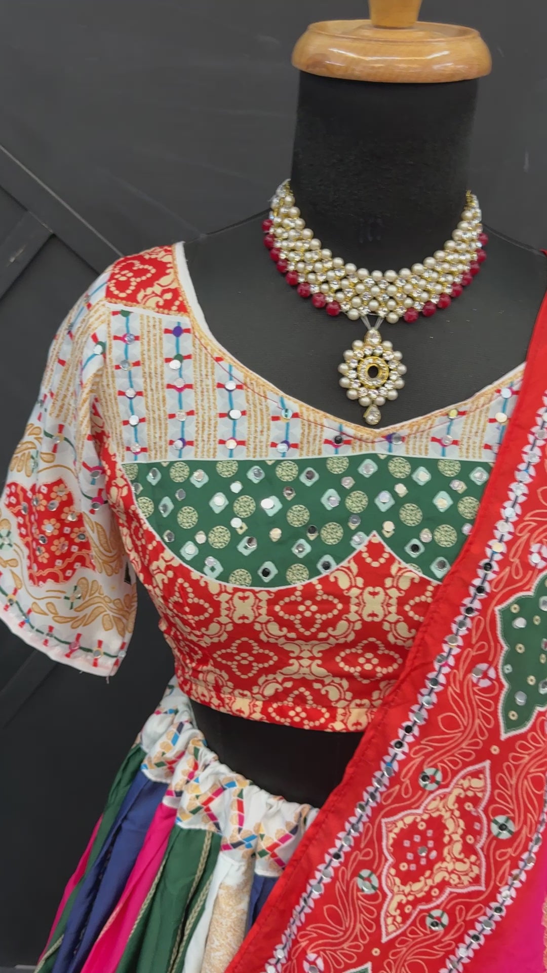 Royal Folk Art Printed Navratri Lehenga Choli